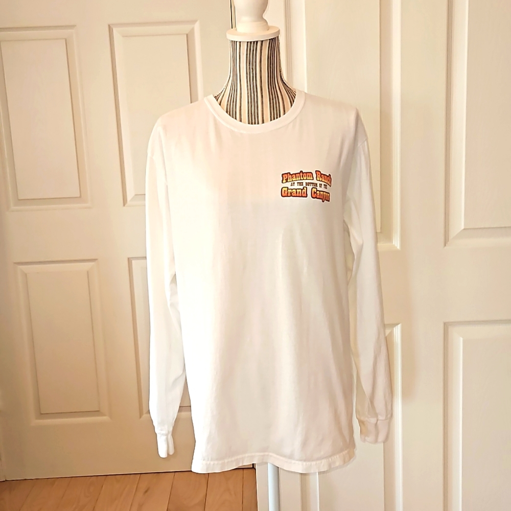 Hanes Tagless  Long sleeve T -shirt Size M Unisex  Grand canyon logo